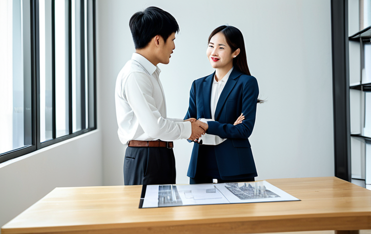 캡슐 옷장과 패션 브랜드의 협업 - **

A group of young Vietnamese professionals (male and female) collaborating on a design project in...