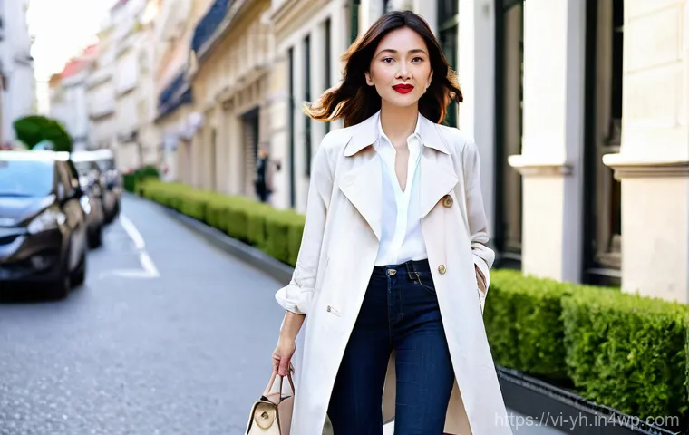 캡슐 옷장으로 여성스러운 스타일 연출하기 - **"A confident Vietnamese woman in her early 30s, dressed in a versatile, high-quality capsule wardr...