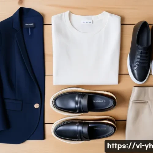Home 30 캡슐 옷장과 패션 트렌드 분석 - A minimalist capsule wardrobe flat lay featuring versatile clothing pieces for a Vietnamese urban pr...